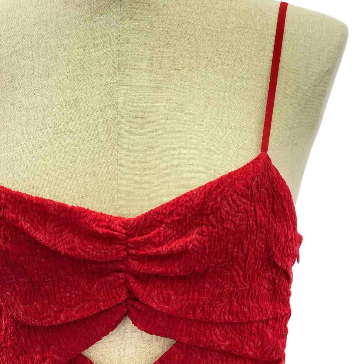 その他 Botanical Jacquard Cutout Cami Top / ジャガード キャミトップ