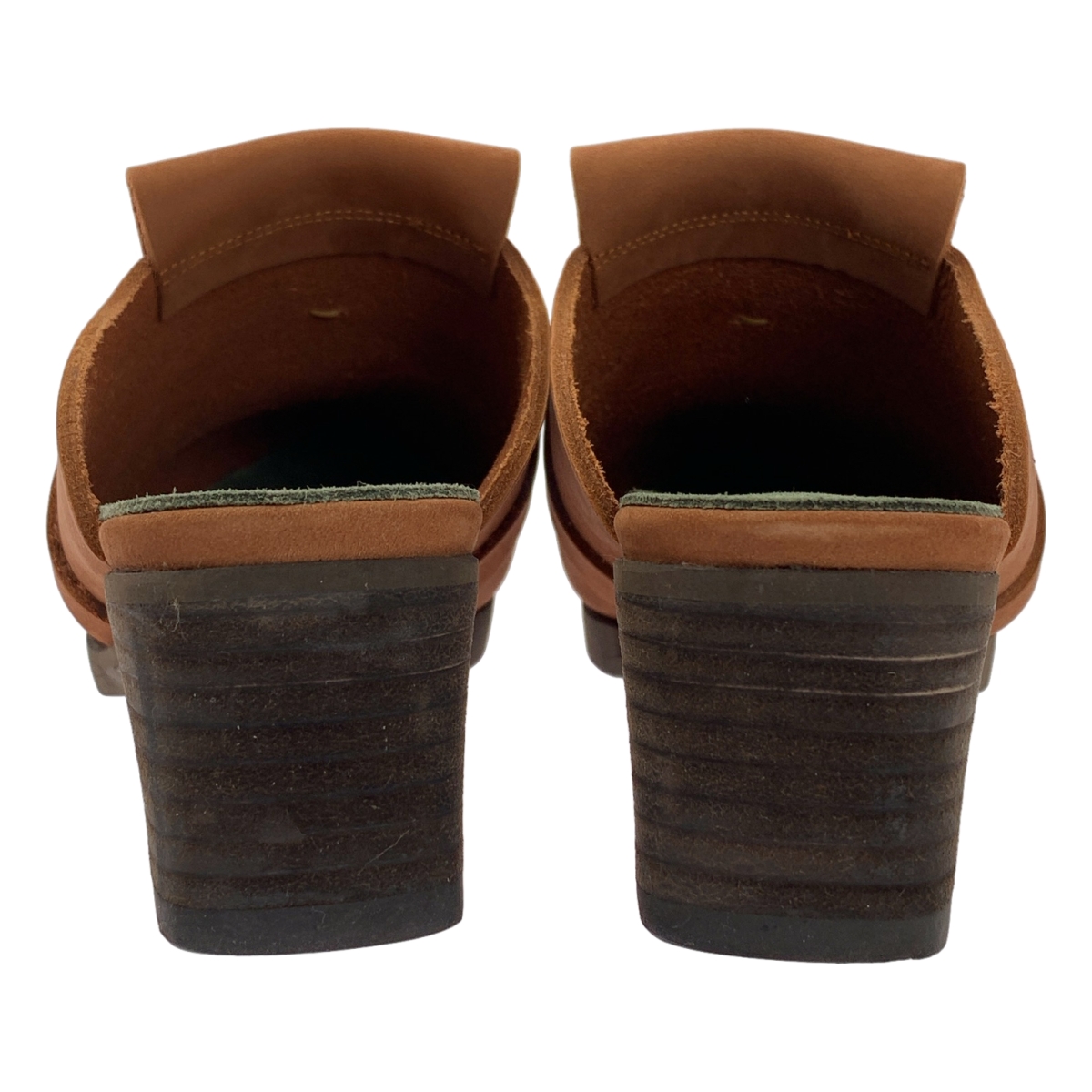 mina perhonen / ミナペルホネン pied des bois ちょうちょチャーム レザー サボ サンダル