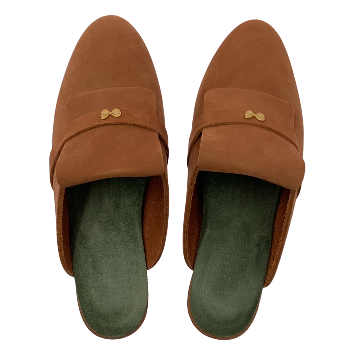 mina perhonen / ミナペルホネン pied des bois ちょうちょチャーム レザー サボ サンダル