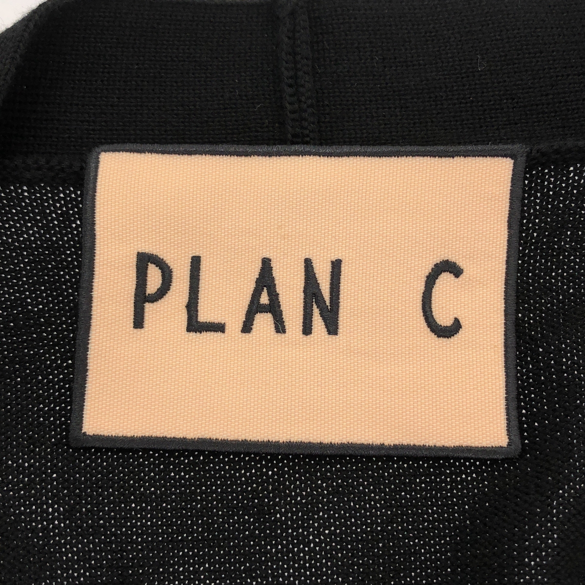 Plan C / プランシー コットン混 バイカラー Vネックカーディガン