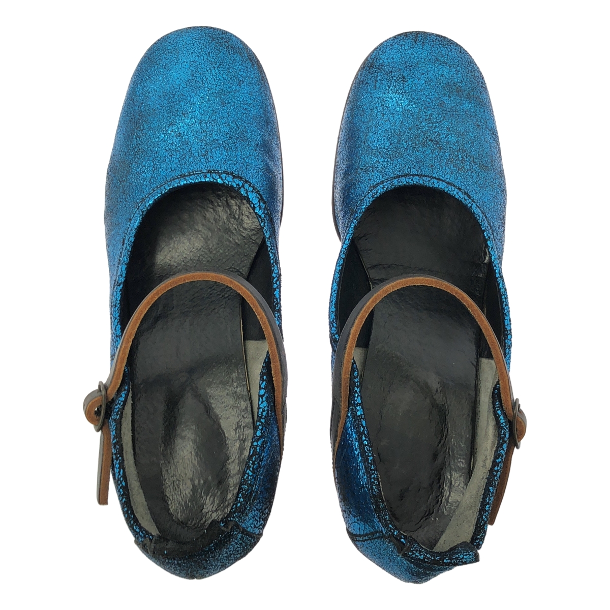 ebagos / エバゴス メタリック レザー ワンストラップ ヒールシューズ パンプス