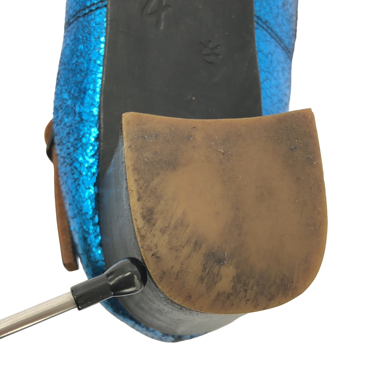 ebagos / エバゴス メタリック レザー ワンストラップ ヒールシューズ パンプス