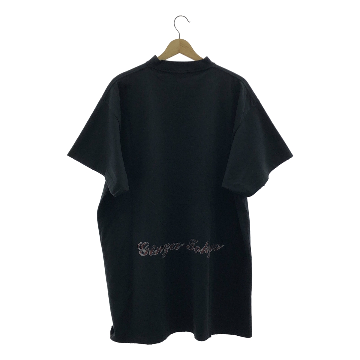 BALENCIAGA / バレンシアガ GINZA / 銀座店オープン記念 両面プリント デストロイ オーバー Tシャツ カットソー / ユニセックス