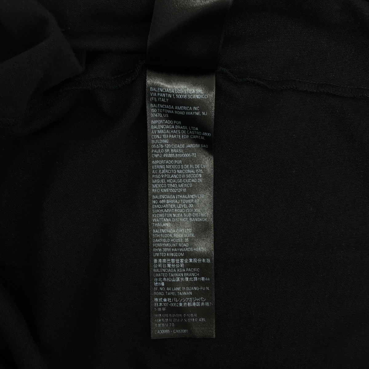 BALENCIAGA / バレンシアガ GINZA / 銀座店オープン記念 両面プリント デストロイ オーバー Tシャツ カットソー / ユニセックス