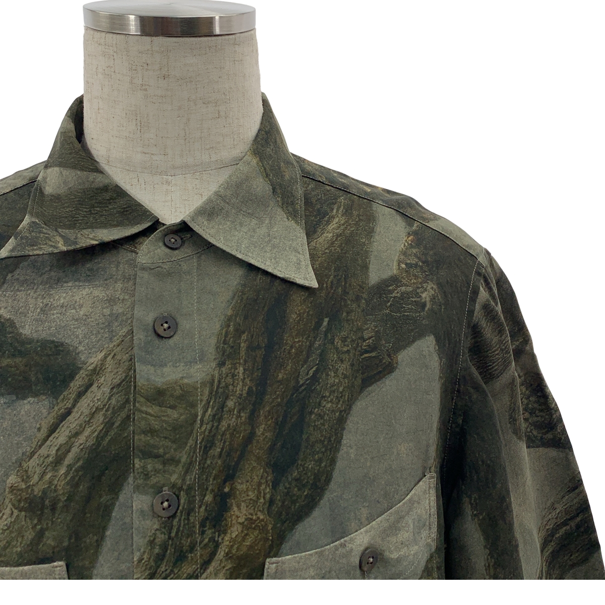 ziggy chen / ジギーチェン Digital Print Short Sleeve Shirt  / 総柄 オーバー シャツ