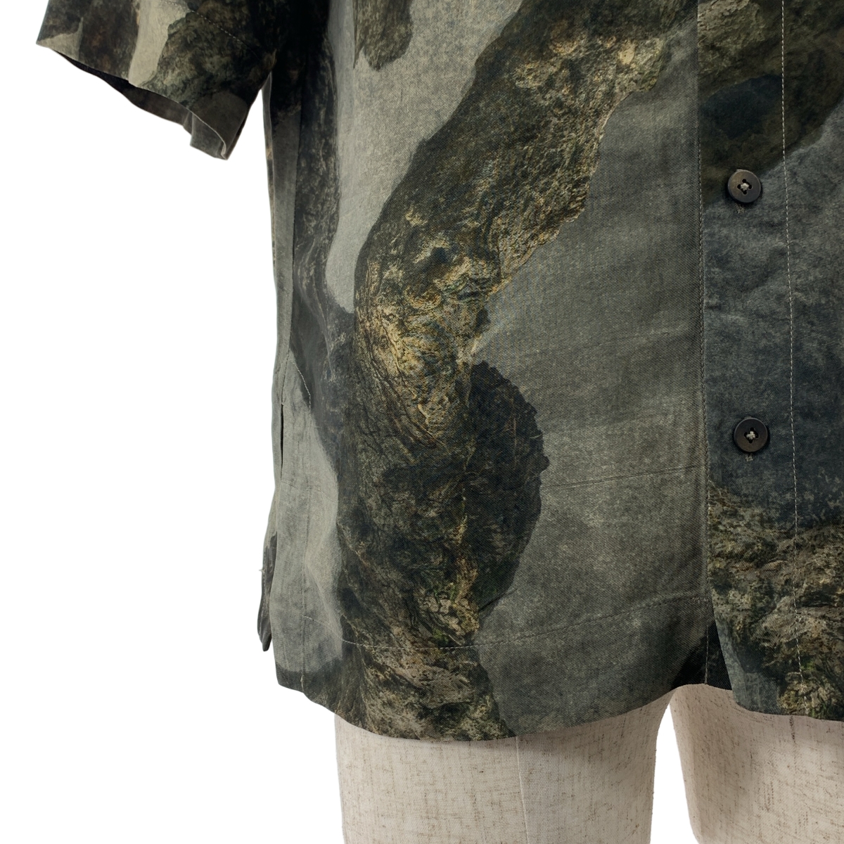 ziggy chen / ジギーチェン Digital Print Short Sleeve Shirt  / 総柄 オーバー シャツ