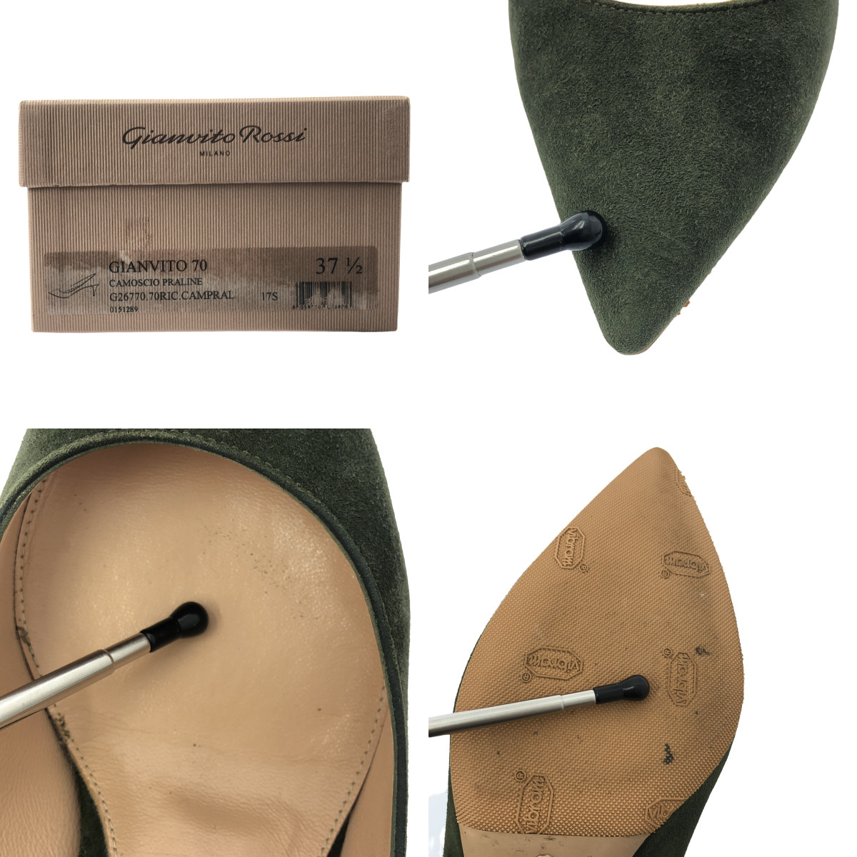 Gianvito Rossi / ジャンヴィトロッシ Gianvito70 / ポインテッドトゥ ヒール パンプス