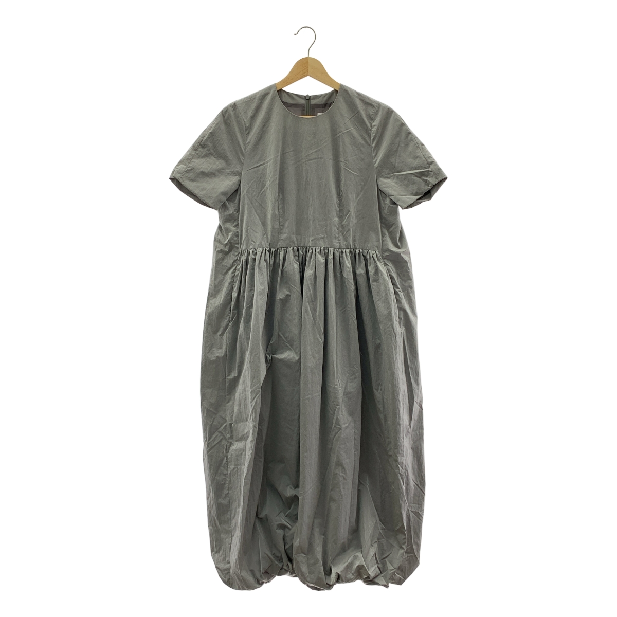 その他 ギャザー ボリューム バックジップ バルーン ドレス ワンピース