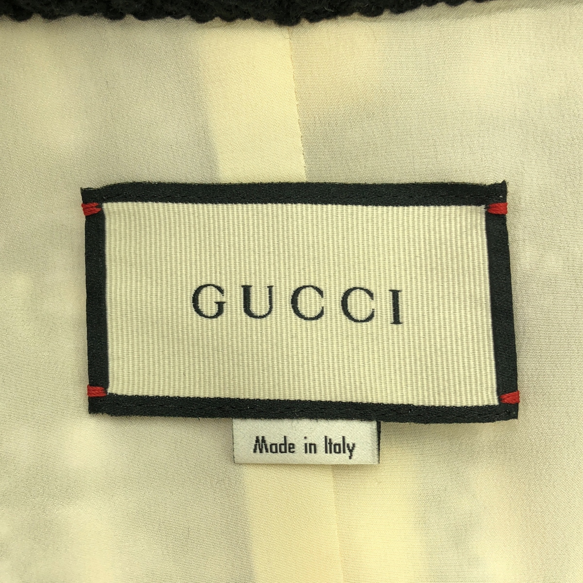 GUCCI / グッチ リゾートコレクション  チェック フリンジ ツイード ノーカラー ジャケット