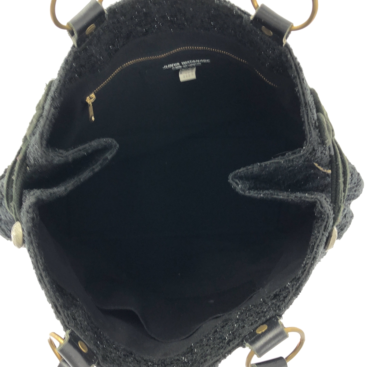 JUNYA WATANABE COMME des GARCONS / ジュンヤワタナベ アンティークボタン ツイード チュールドッキング トートバッグ