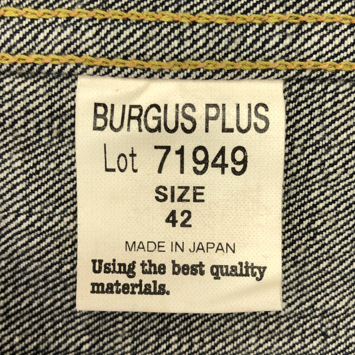 BURGUS PLUS HINOYA / バーガスプラスヒノヤ 2nd タイプ デニムジャケット