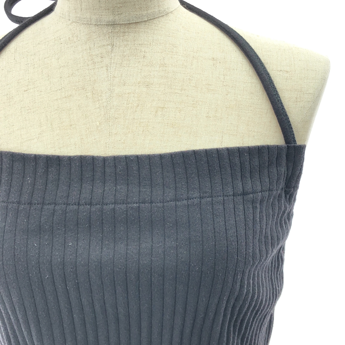 BASErange / ベースレンジ HONDA APRON DRESS リブ エプロン ワンピース