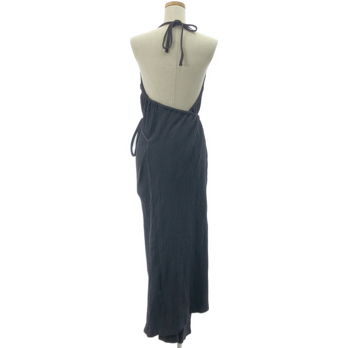 BASErange / ベースレンジ HONDA APRON DRESS リブ エプロン ワンピース