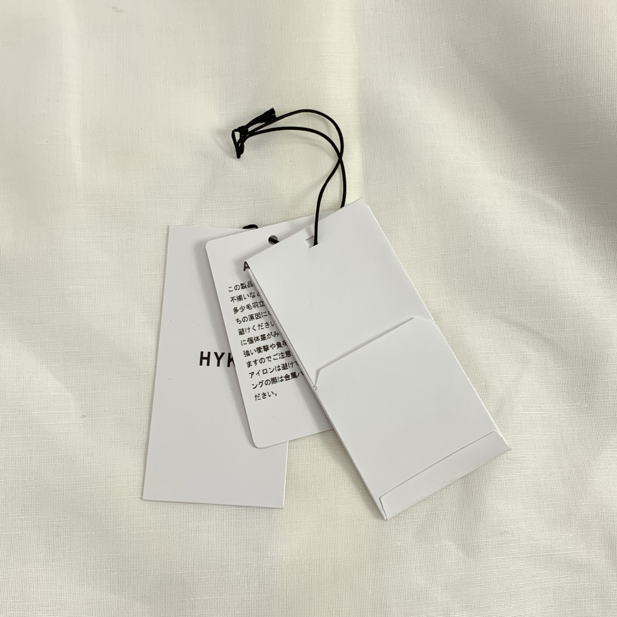 HYKE / ハイク C/L BALLOON SLEEVE BLOUSE リネン コットン バンドカラーシャツ