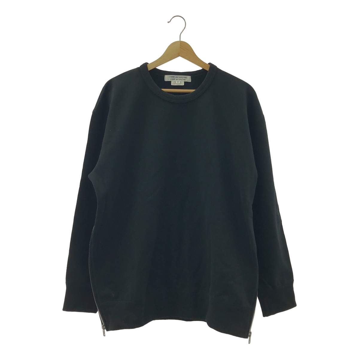COMME des GARCONS COMME des GARCONS / コムコム コットン スリット サイドジップ オーバー スウェット トレーナー