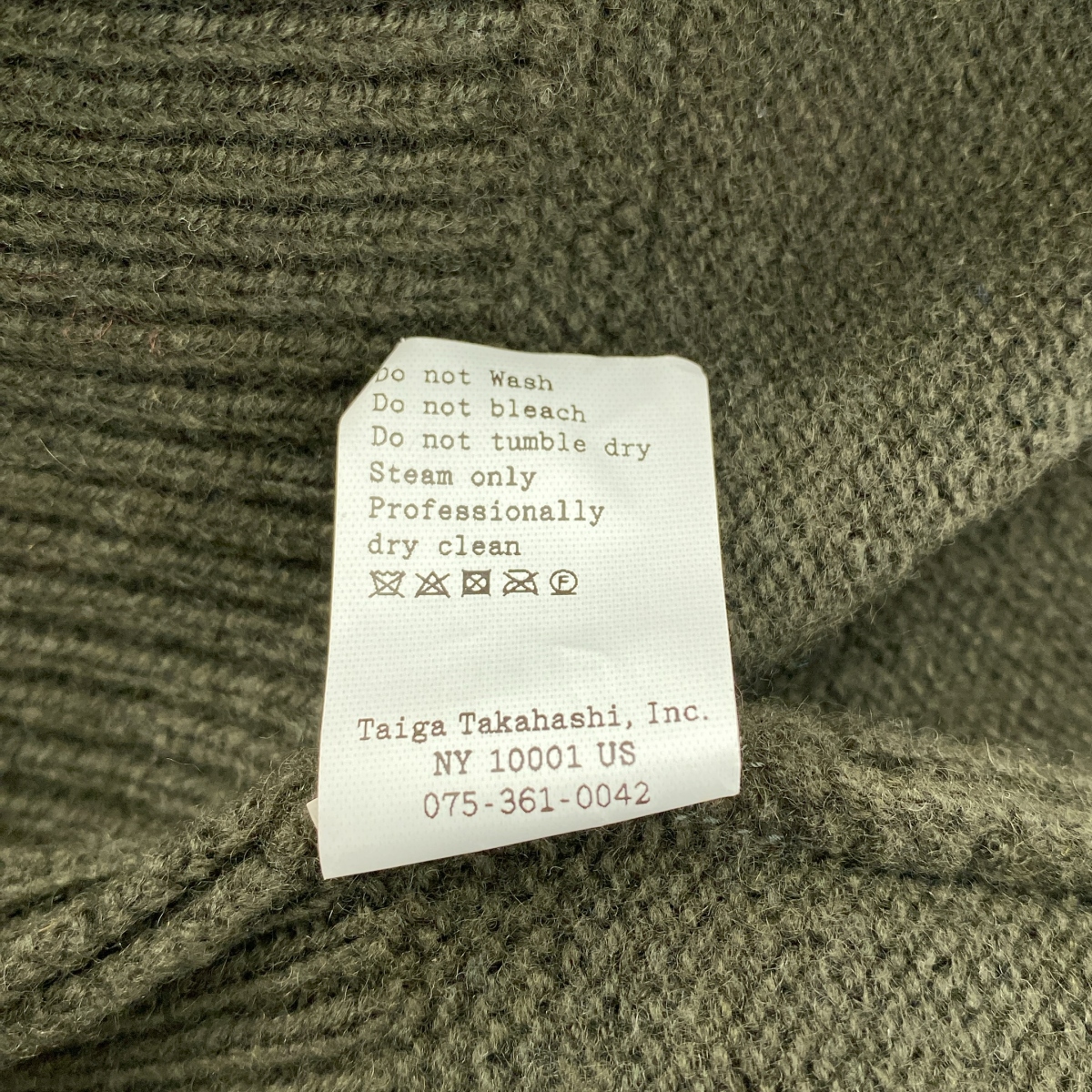 TAIGA TAKAHASHI / タイガタカハシ Lot.507 Athletic Crewneck Sweater / カシミヤ ブレンド プルオーバー ニット セーター