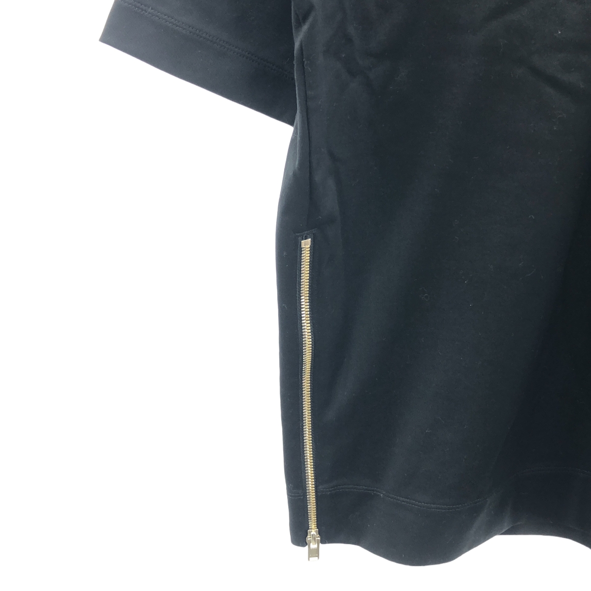 CINOH / チノ サイドジップ コットン Tシャツ