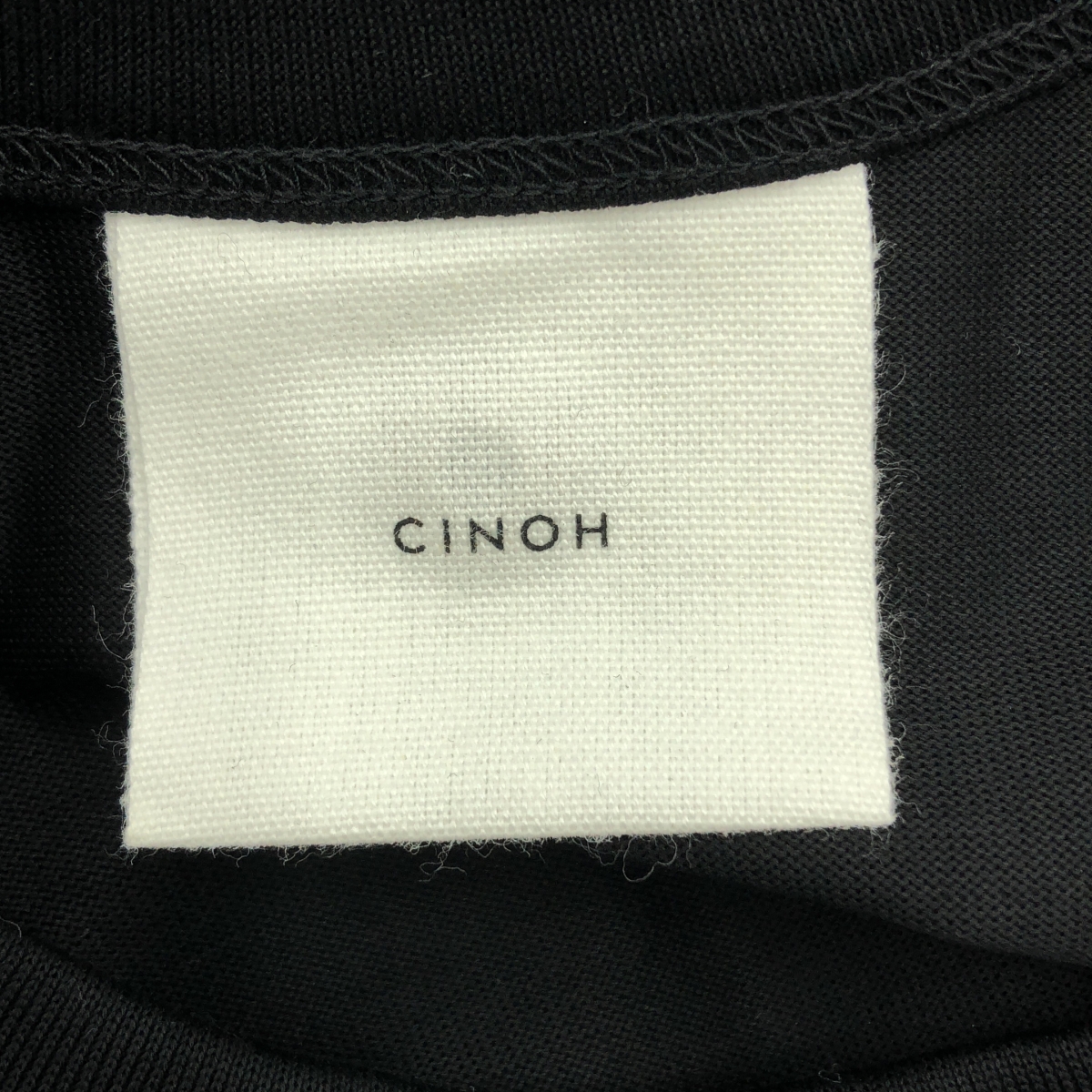 CINOH / チノ サイドジップ コットン Tシャツ