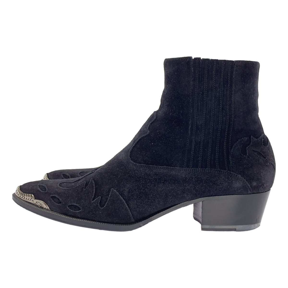 SAINT LAURENT PARIS / サンローランパリ DUCKIES 40 WESTERN BOOTS スエードレザー サイドゴア ウエスタンブーツ