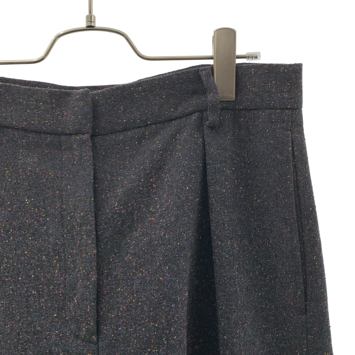 MM6 Maison Margiela / エムエムシックスメゾンマルジェラ ウール コットン ネップ インタックショートパンツ