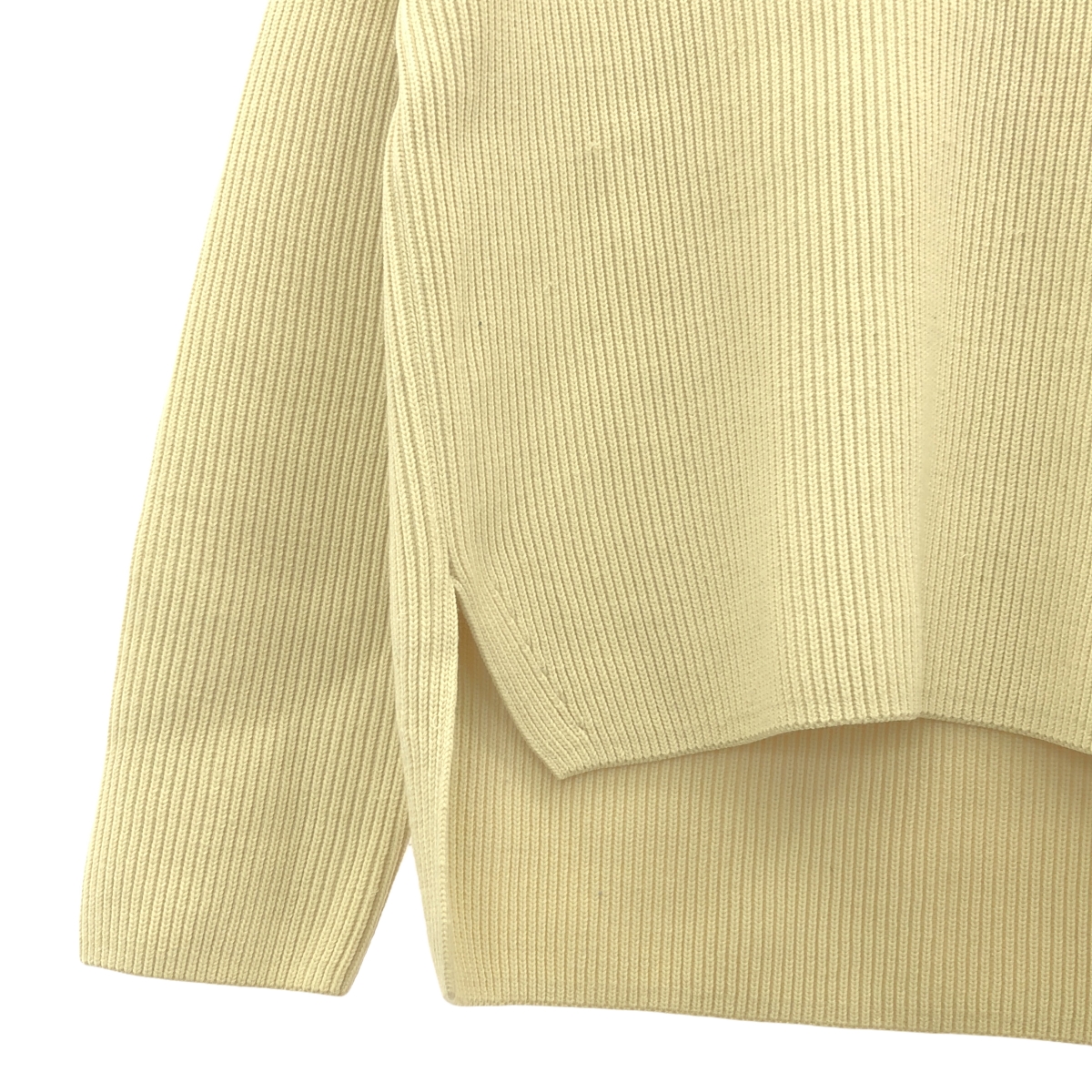 AURALEE / オーラリー SUPER FINE WOOL RIB KNIT V NECK P/O ファインウール リブ Vネックニット