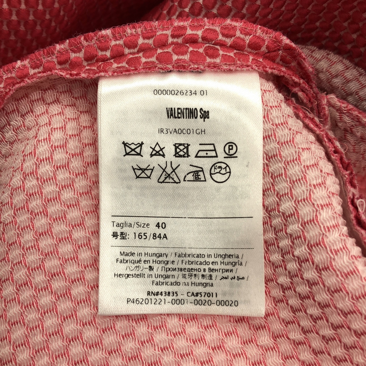 RED VALENTINO / レッドヴァレンティノ ドット コクーン ノースリーブ ワンピース