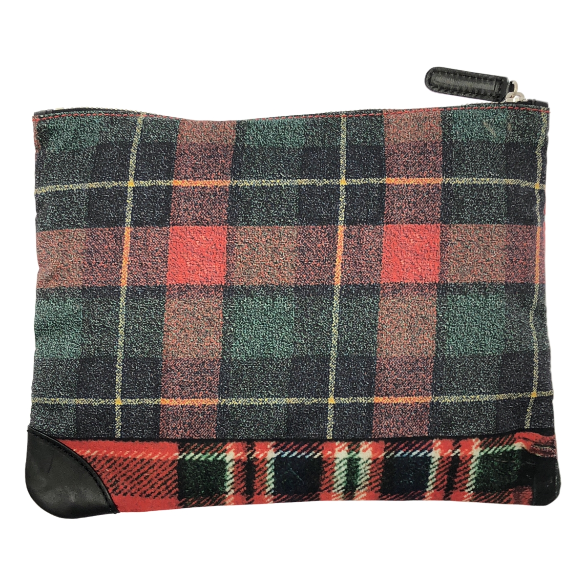 Pierre-Louis Mascia / ピエールルイマシア × Felisi / フェリージ 総柄 ロゴレザーパッチ ポーチ