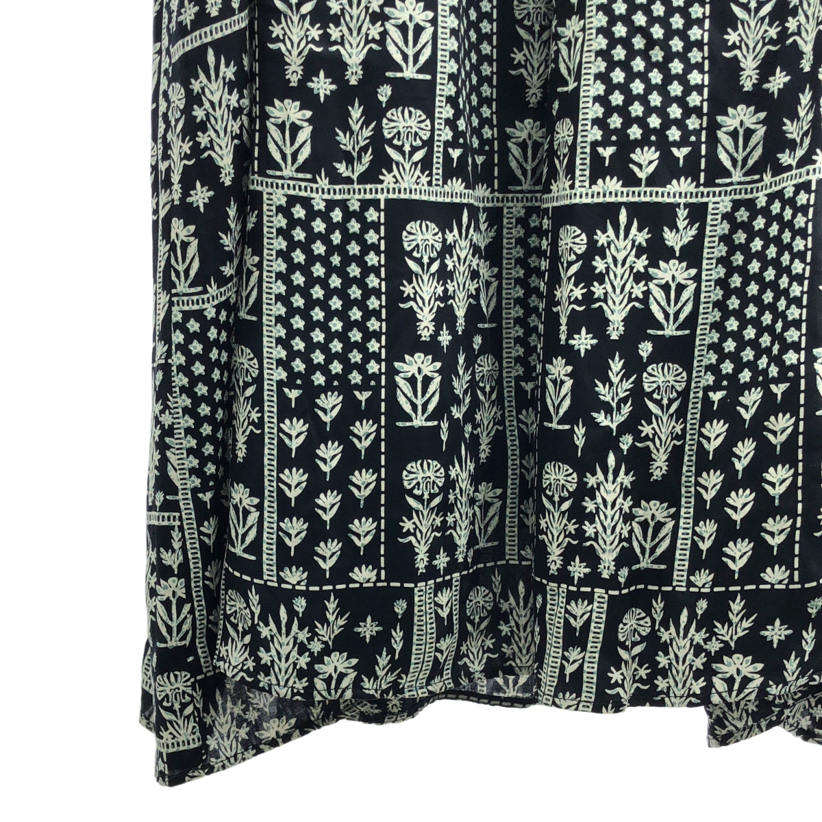 ne Quittez pas / ヌキテパ MODAL SATIN PATCHWORK PRINT DRESS キルティング ワンピース