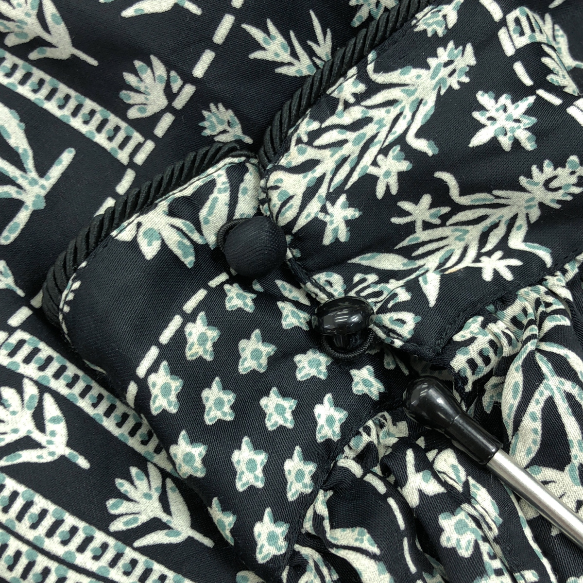 ne Quittez pas / ヌキテパ MODAL SATIN PATCHWORK PRINT DRESS キルティング ワンピース