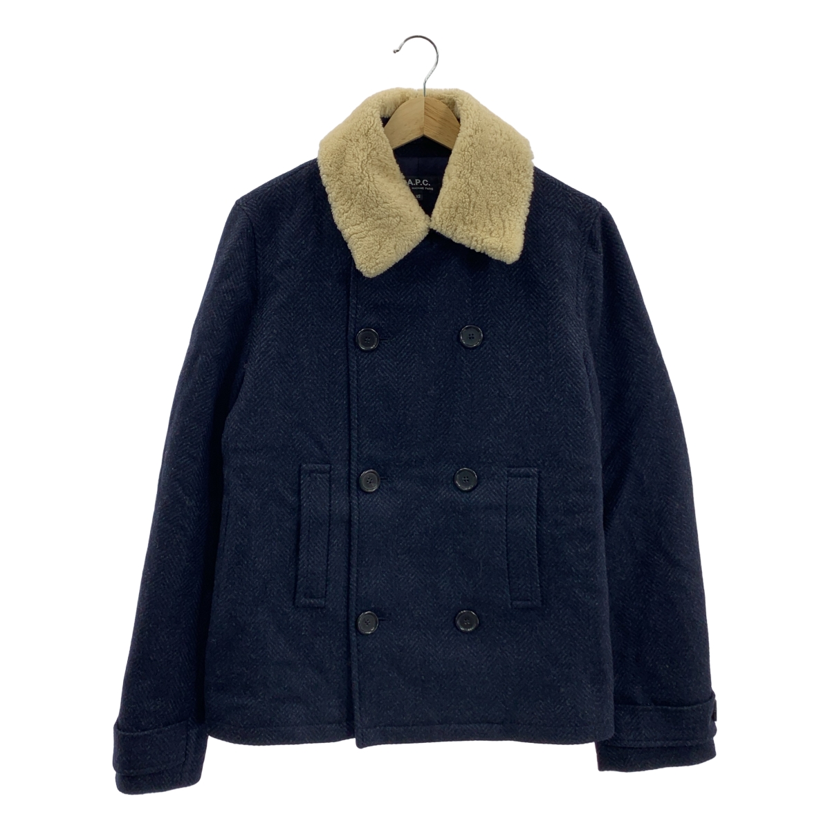 K　早い者勝ち！　A.P.C. カーキ ウールシャツ L クリーニング済 K様専用 早い者勝ち！ A.P.C. カーキ ウールシャツ L