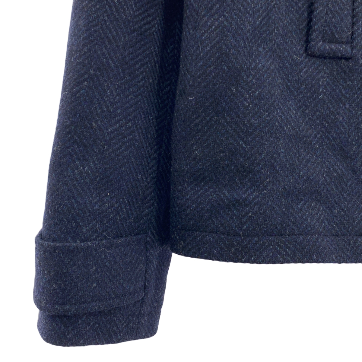 A.P.C. / アーペーセー 襟ムートン ヘリンボーンツイード Pコート ピーコート