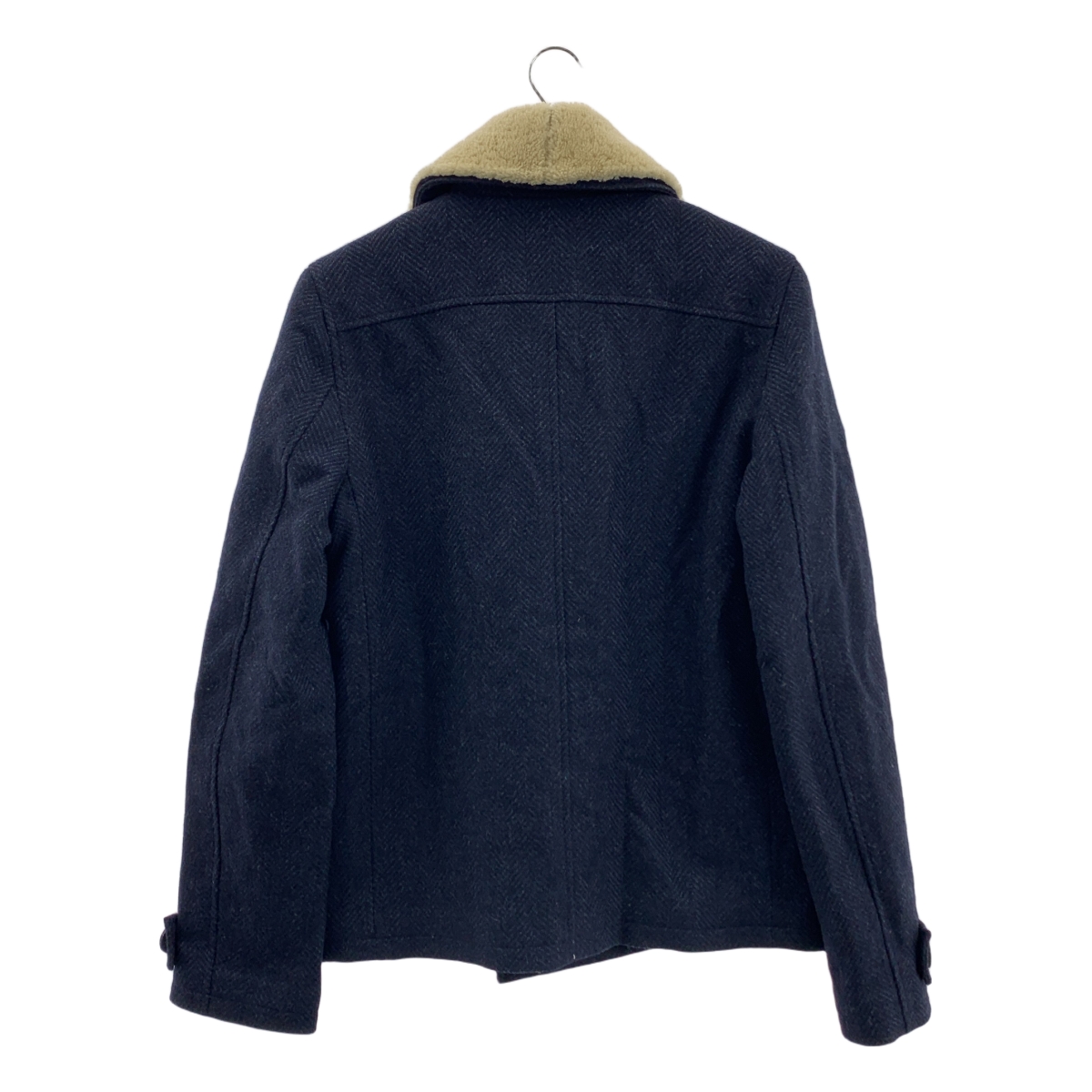 A.P.C. / アーペーセー 襟ムートン ヘリンボーンツイード Pコート ピーコート