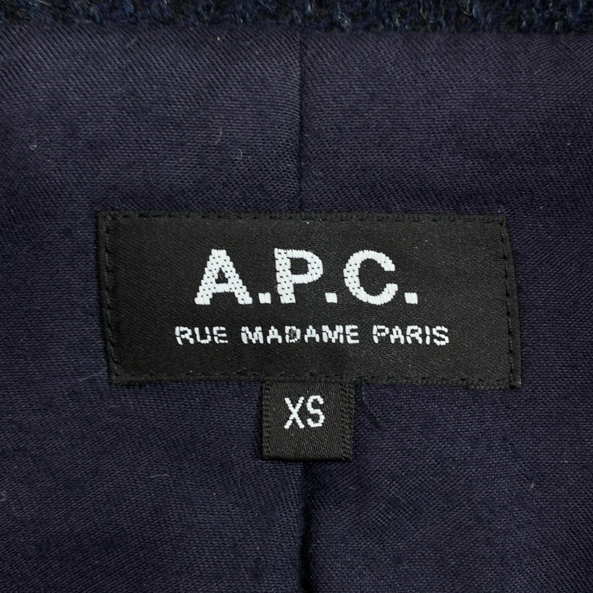 A.P.C. / アーペーセー 襟ムートン ヘリンボーンツイード Pコート ピーコート