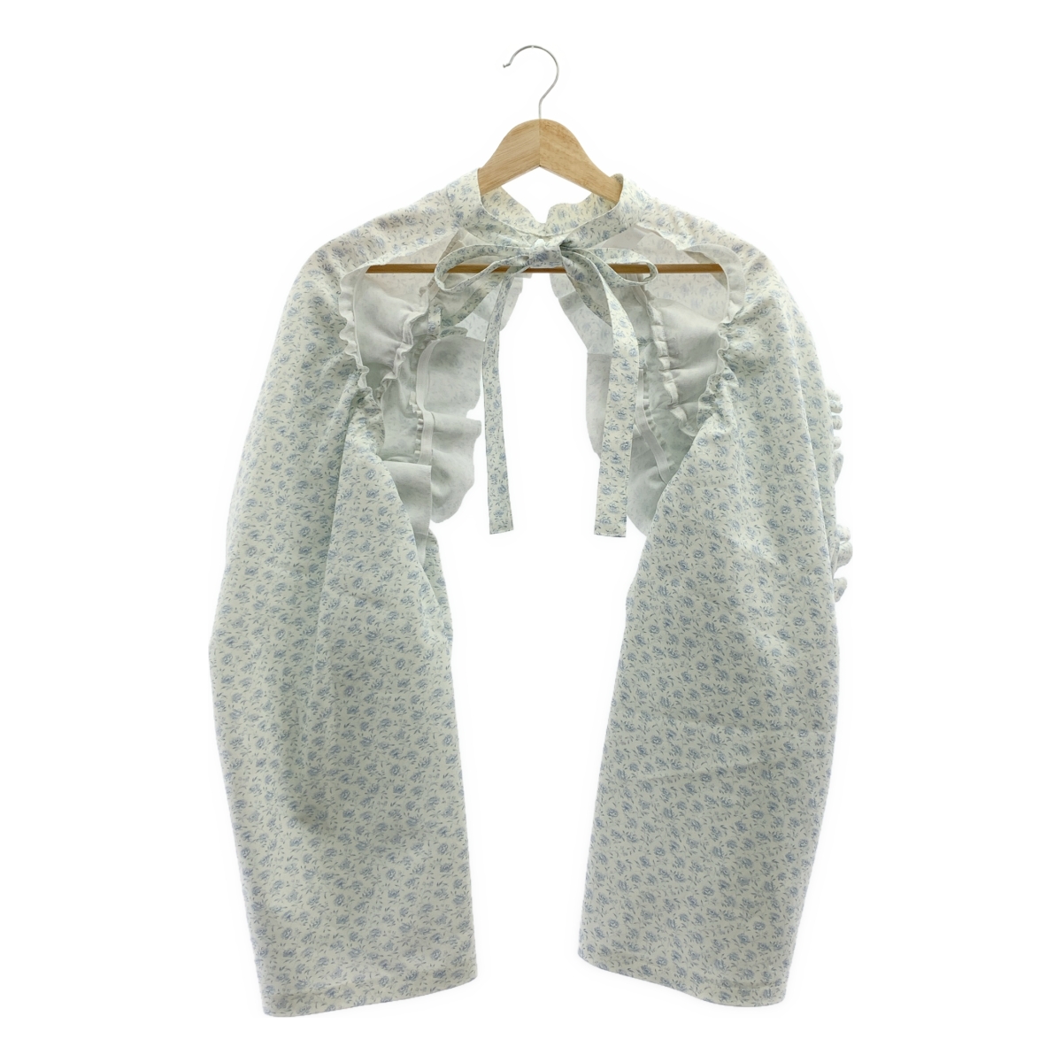 tao COMME des GARCONS / タオコムデギャルソン 総柄 フリル装飾 付け袖 ボレロ ジャケット