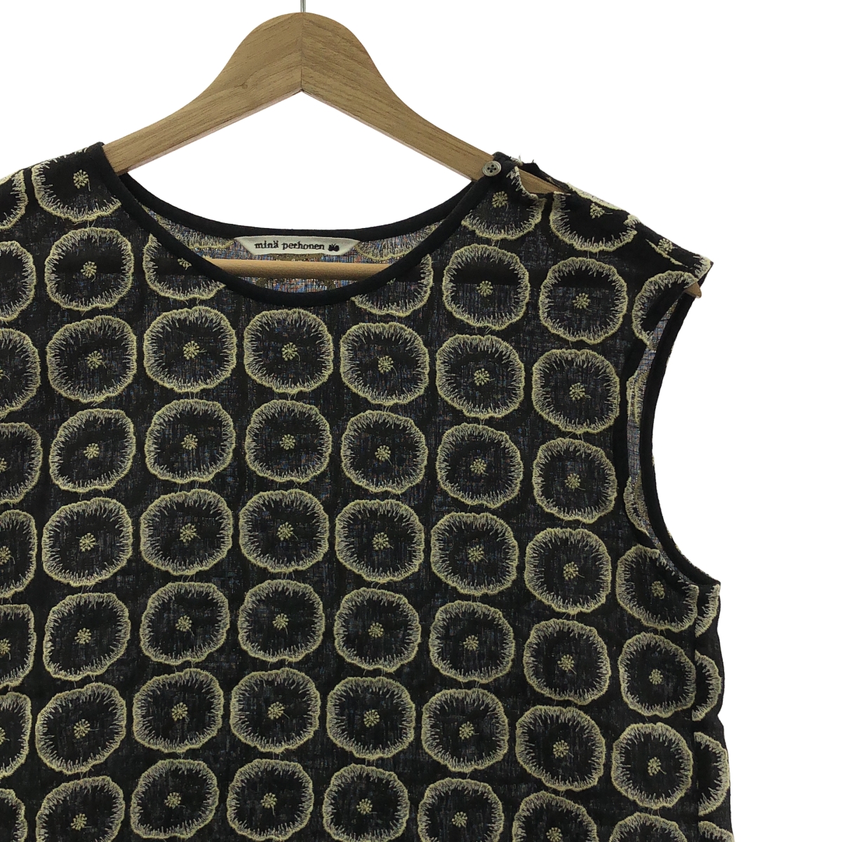 mina perhonen / ミナペルホネン jelly flower リネン エンブロイダリー トップス