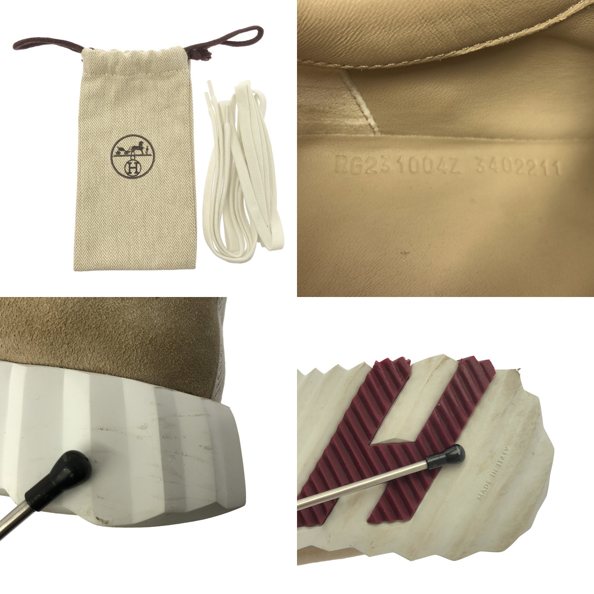 HERMES / エルメス Bouncing sneaker  バウンシング レザー スニーカー