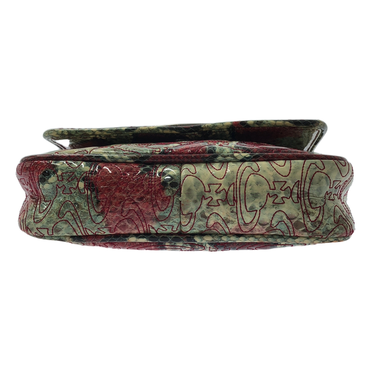 Vivienne Westwood / ヴィヴィアンウエストウッド オーブ パテントレザー パイソン柄 ショルダーバッグ