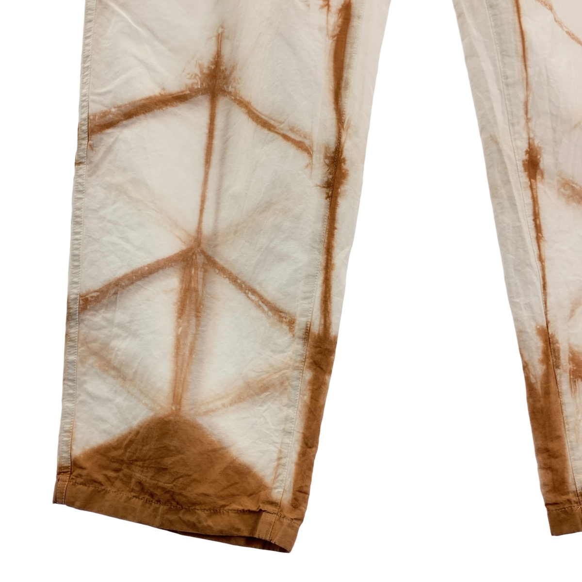 ARCHI / アーキ コットン シルク タック スラックス パンツ