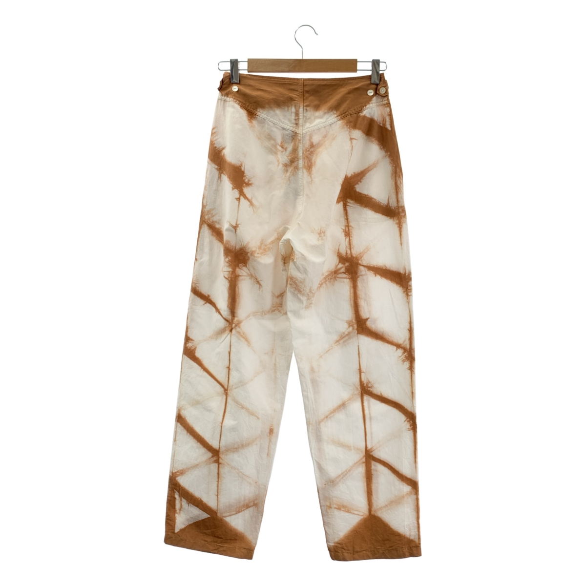 ARCHI / アーキ コットン シルク タック スラックス パンツ