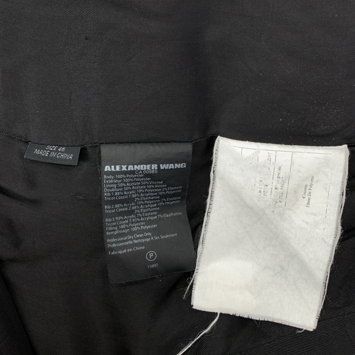 ALEXANDER WANG / アレキサンダーワン パッチ ジップアップ ブルゾン ジャケット