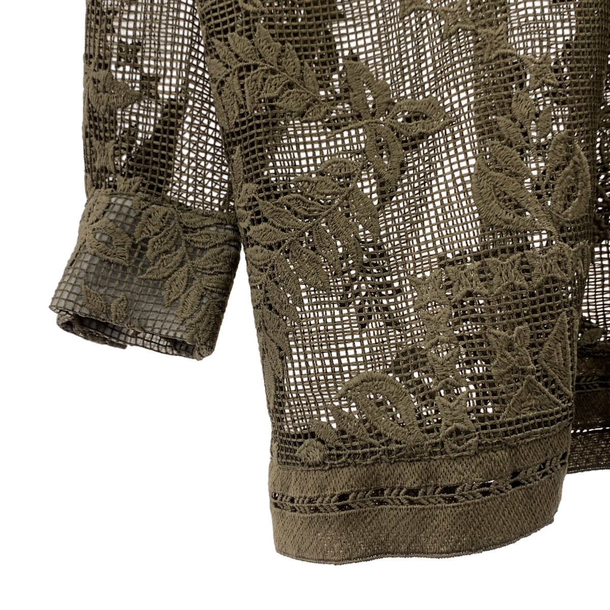 AMERI / アメリ CHEMICAL LACE OVER SHIRT レース シャツ