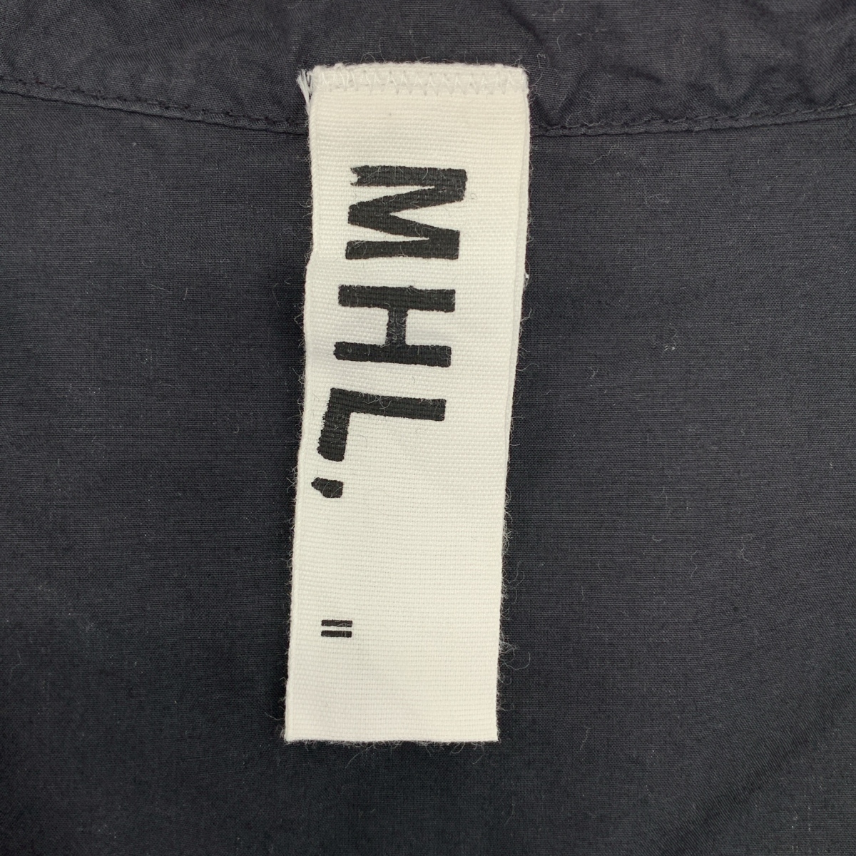 MHL. / エムエイチエルマーガレットハウエル COTTON RAMIE POPLIN コットン バンドカラーシャツ
