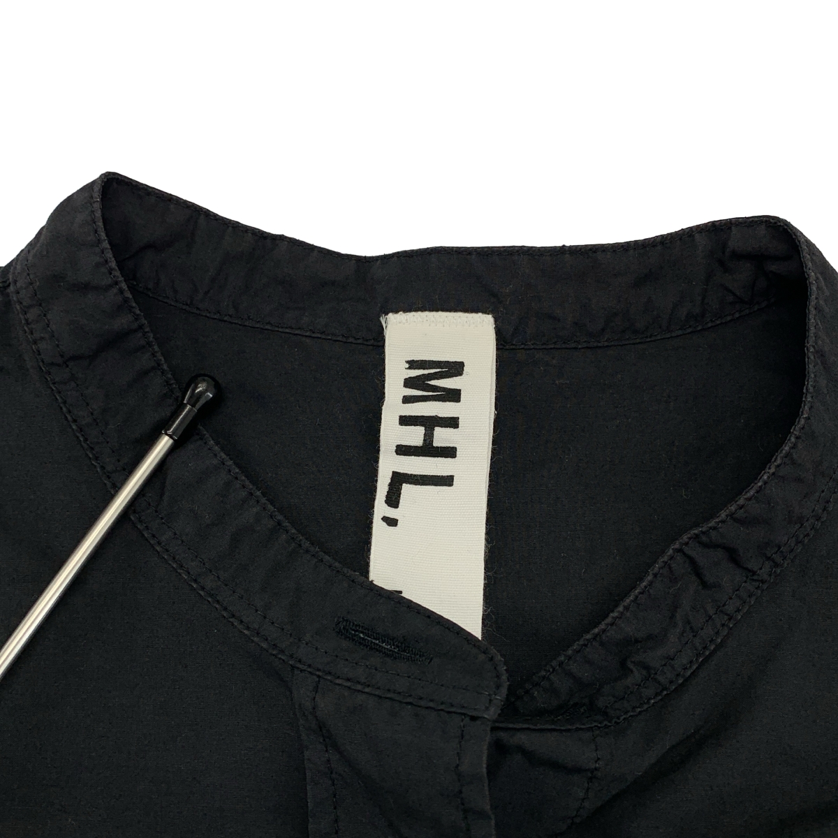 MHL. / エムエイチエルマーガレットハウエル COTTON RAMIE POPLIN コットン バンドカラーシャツ