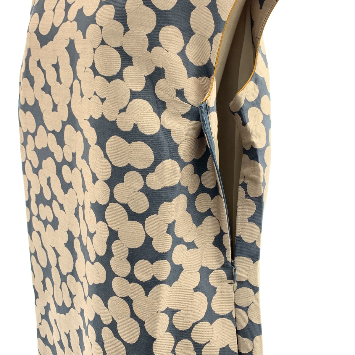 mina perhonen / ミナペルホネン soda water ウール シルク 総柄 ジャガード ノースリーブワンピース