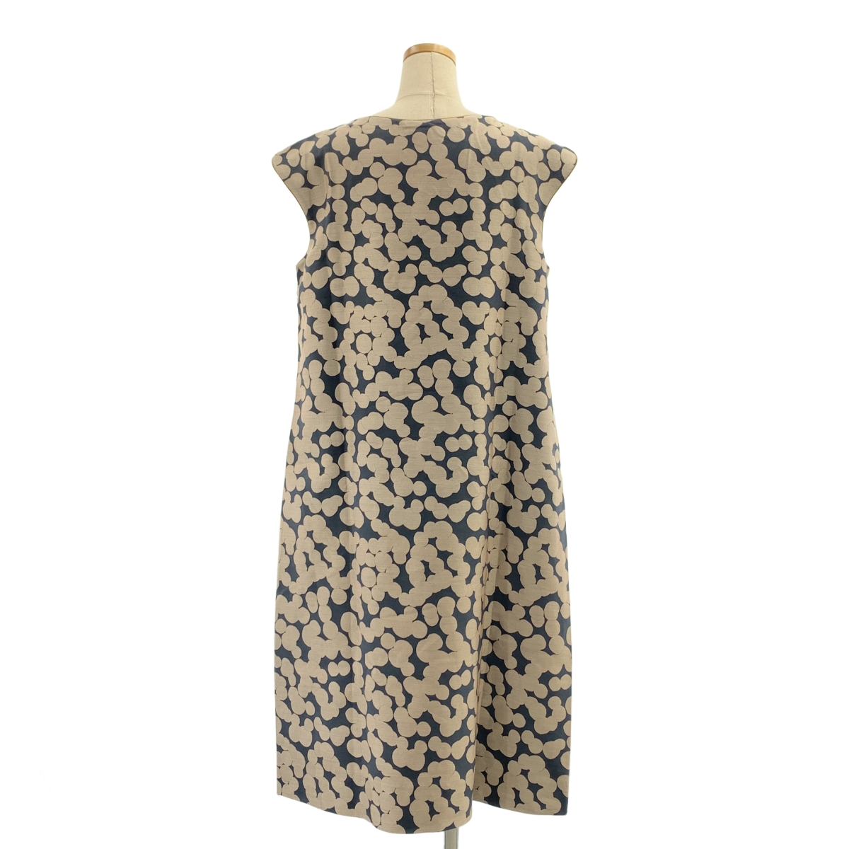 mina perhonen / ミナペルホネン soda water ウール シルク 総柄 ジャガード ノースリーブワンピース