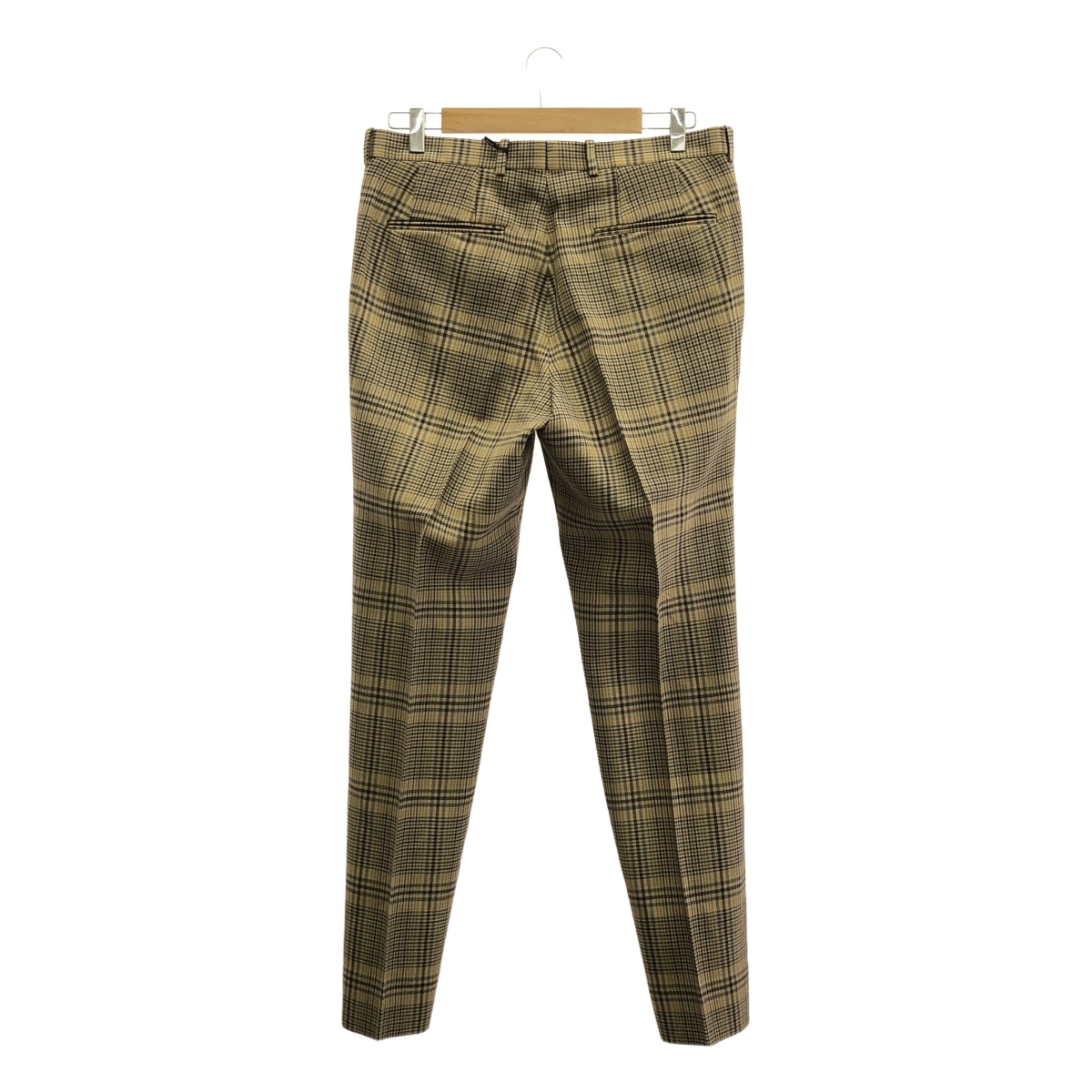 AURALEE / オーラリー WOOL SERGE CHECK NARROW SLACKS チェック スラックス