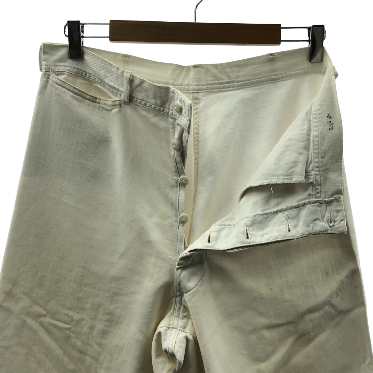 U.S. NAVY / アメリカ軍 推定40-50s ヴィンテージ コットン セーラーパンツ