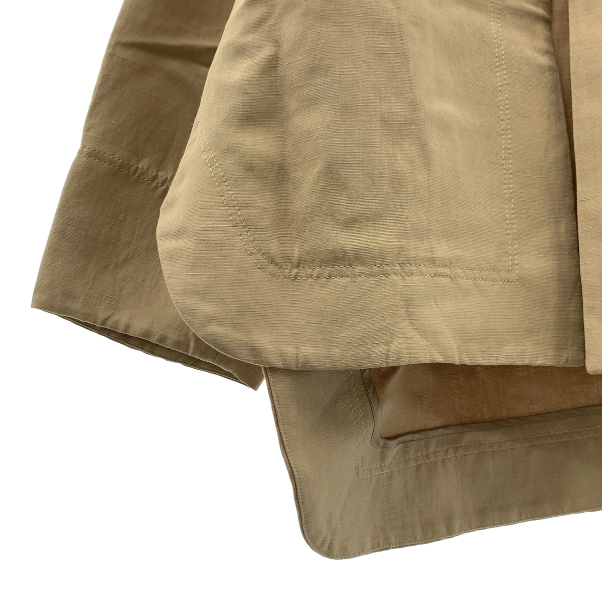 ADORE / アドーア リネン混 ボタンレス ノーカラージャケット