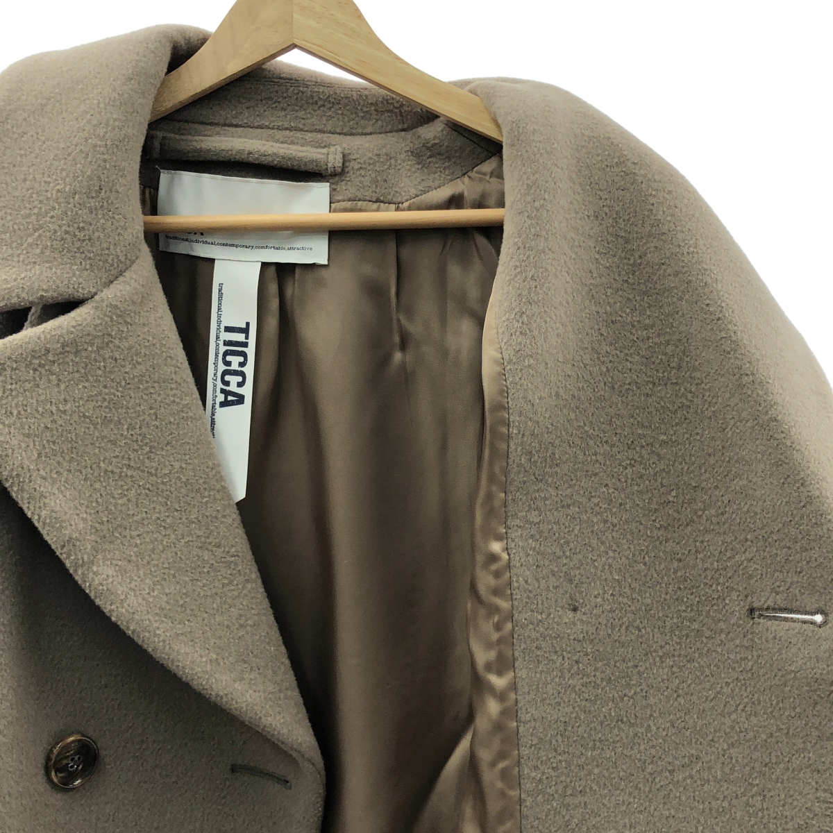 TICCA / ティッカ ウール テントコート