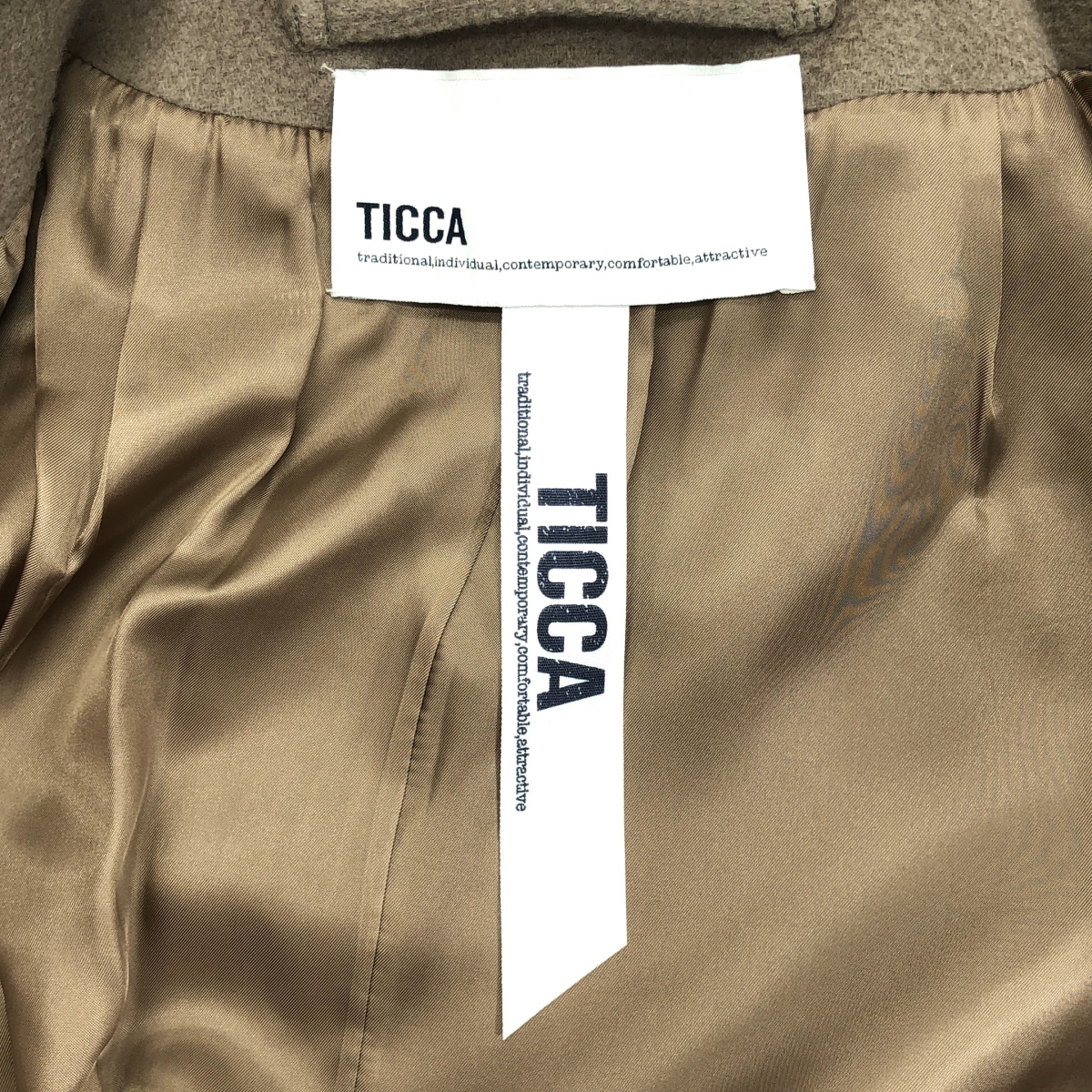 TICCA / ティッカ ウール テントコート